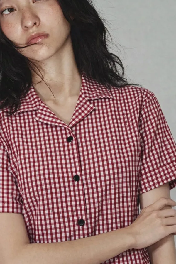 Red_Premium_Cotton_Shirt_For_Women