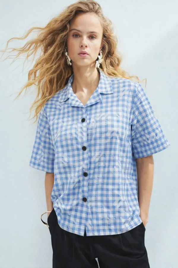 Sky_Blue_Premium_Cotton_Shirt_For_Women