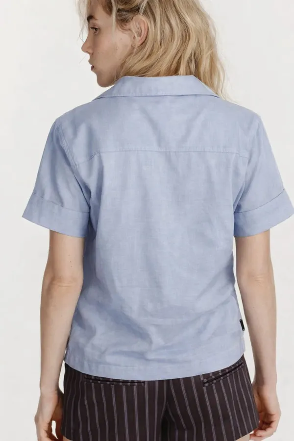 Sky_Blue_Premium_Cotton_Shirt_For_Women