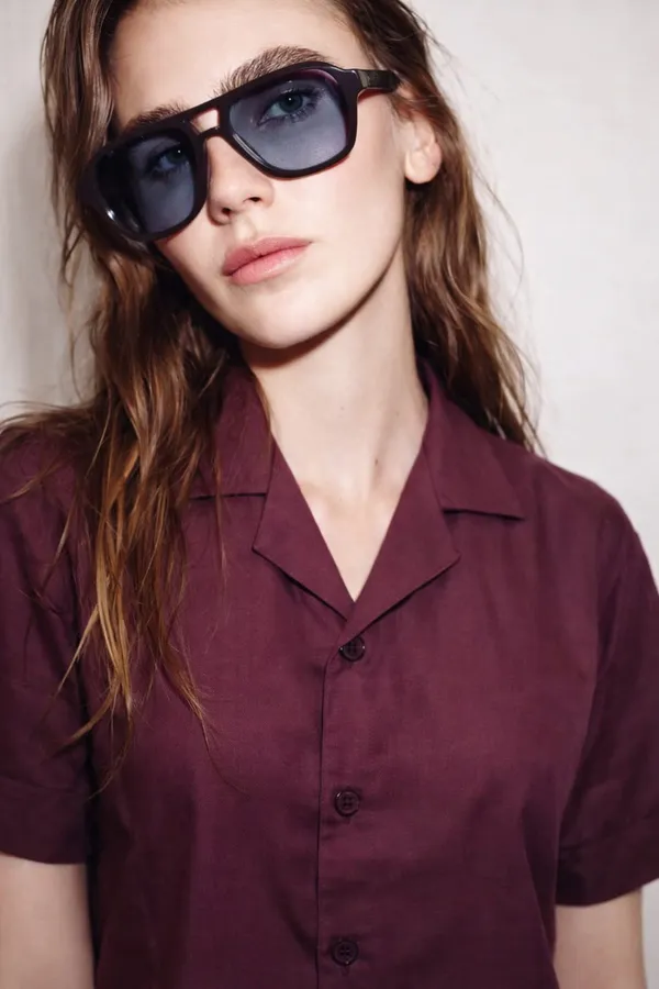 Maroon_Premium_Cotton_Shirt_For_Women