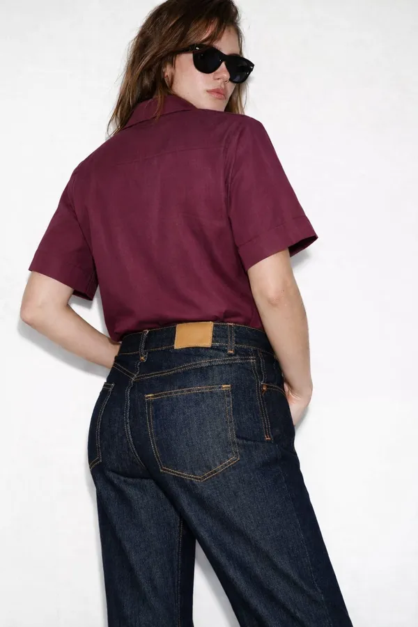 Maroon_Premium_Cotton_Shirt_For_Women