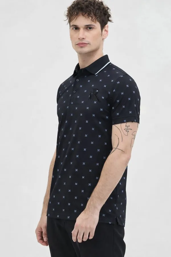 Black_Premium_Cotton_Polo_T-Shirt_For_Men