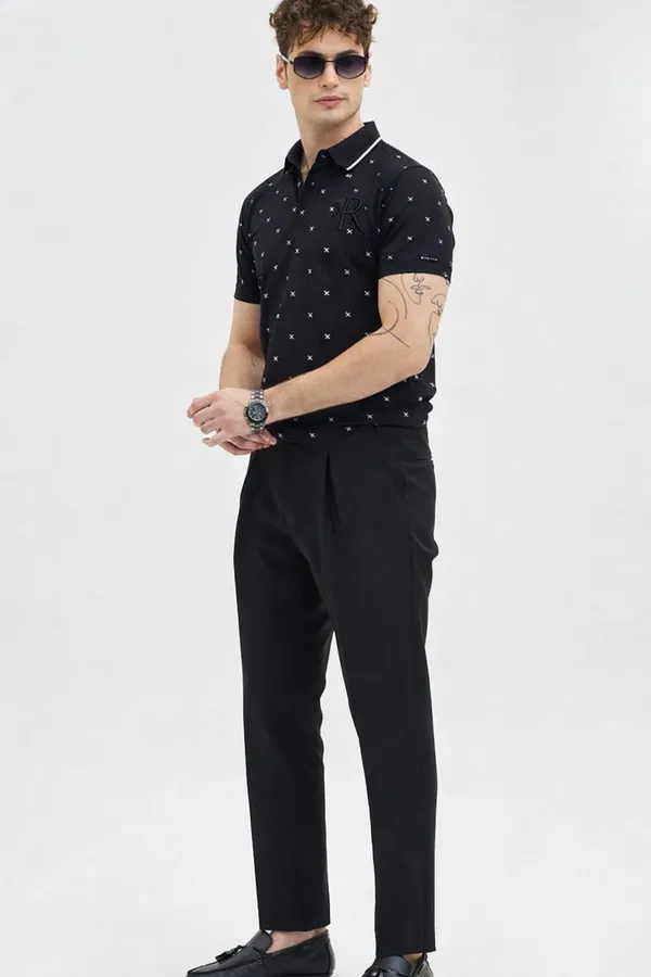 Black_Premium_Cotton_Polo_T-Shirt_For_Men