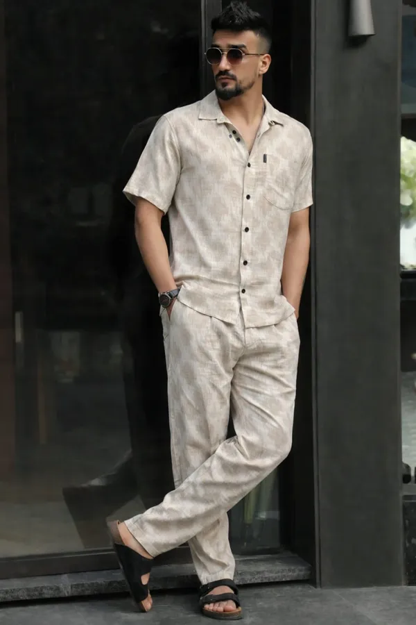 Beige_Premium_Cotton_Co-Ord_Set_For_Men