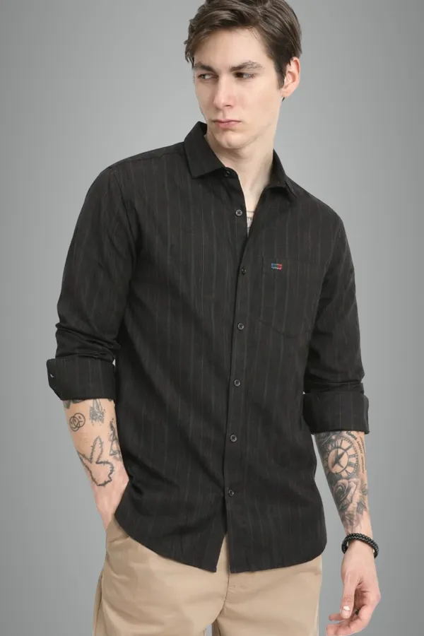 Black_Premium_Cotton_Shirt_For_Men