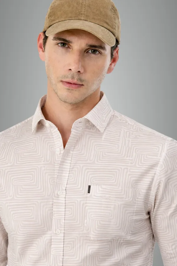 Beige_Premium_Cotton_Shirt_For_Men