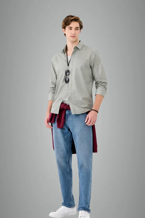 Pista_Green_Premium_Cotton_Shirt_For_Men