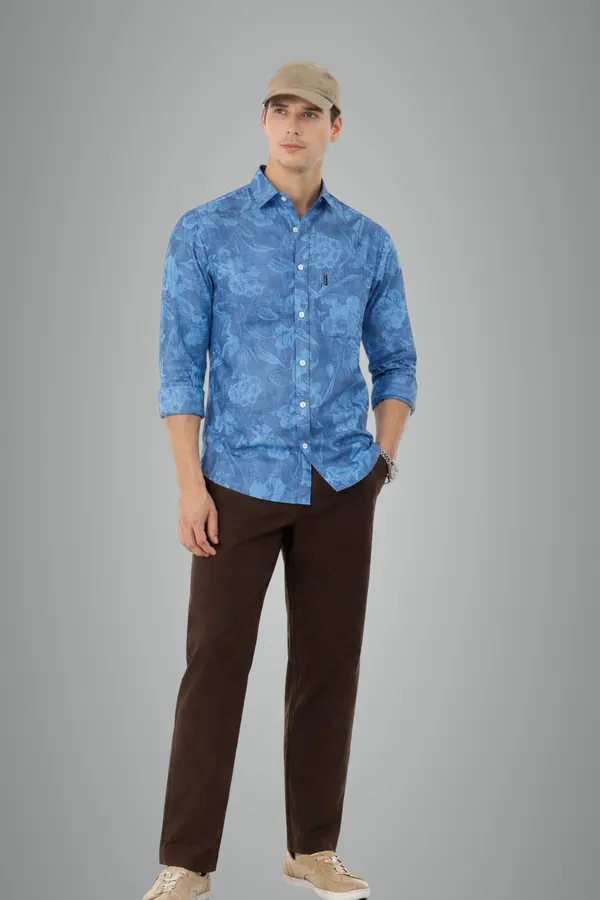 Blue_Premium_Cotton_Shirt_For_Men