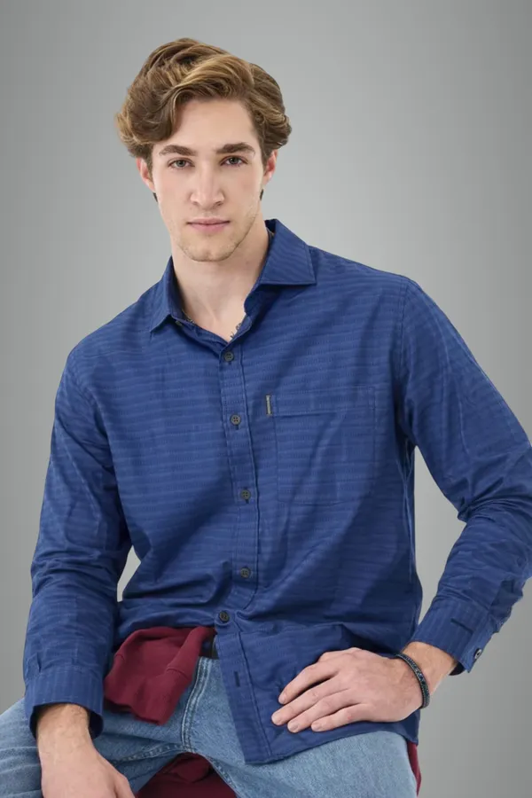 Blue_Premium_Cotton_Shirt_For_Men