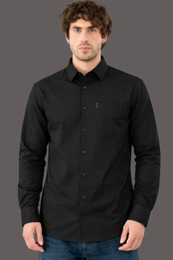 Black_Premium_Cotton_Shirt_For_Men