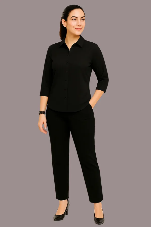 Black_Premium_Cotton_Shirt_For_Women