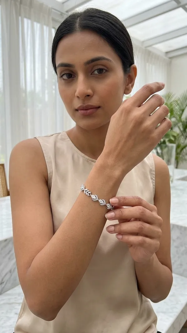 1:_Storie_Taylor_Silver-Plated_Marquise_Crystal_Leaf_Bracelet_for_Women