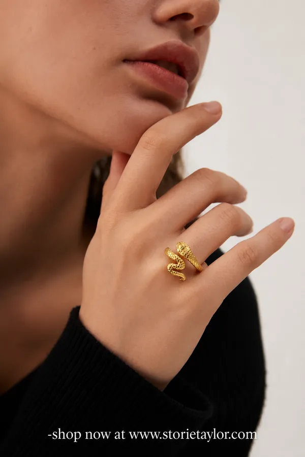 1🐍_Gold_Snake_Wrap_Ring_for_Women_|_Adjustable_Statement_Ring_|_STORIE_TAYLOR
