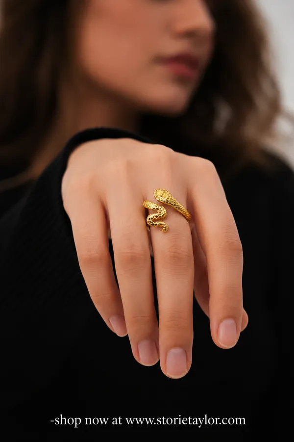 1🐍_Gold_Snake_Wrap_Ring_for_Women_|_Adjustable_Statement_Ring_|_STORIE_TAYLOR
