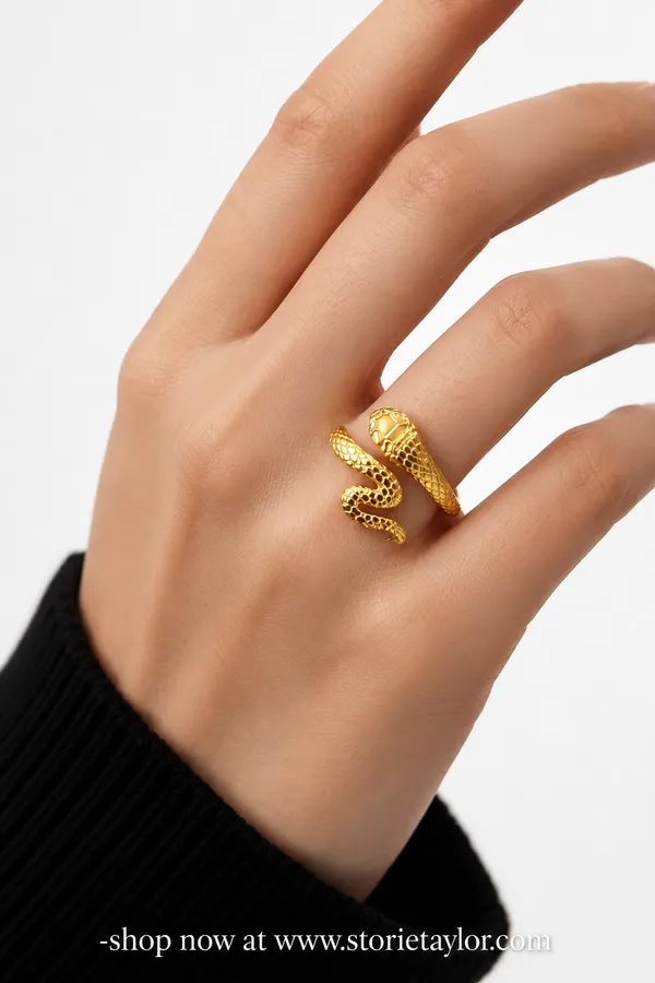 1🐍_Gold_Snake_Wrap_Ring_for_Women_|_Adjustable_Statement_Ring_|_STORIE_TAYLOR