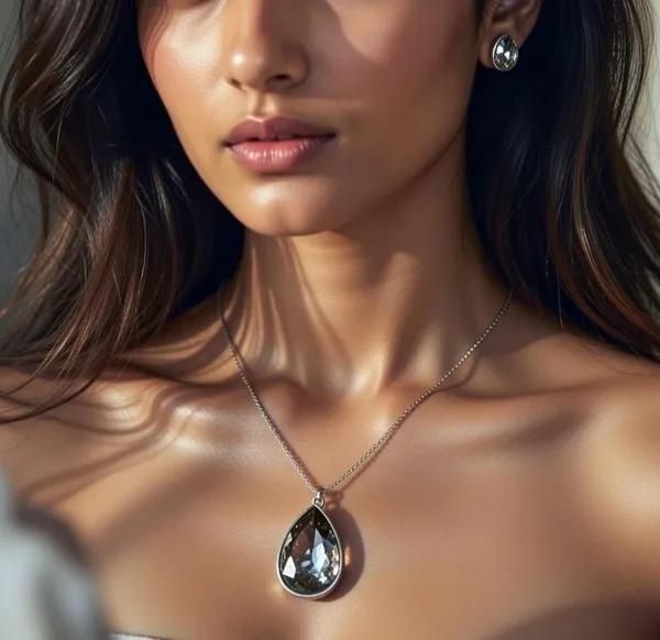 White_Crystal_Pendant_Set_For_Women