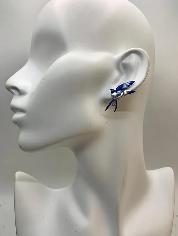 Blue_Enamel_Earrings_For_Women
