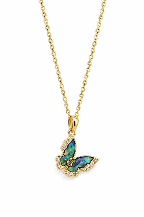 Abalone_Butterfly_Pendant_Necklace