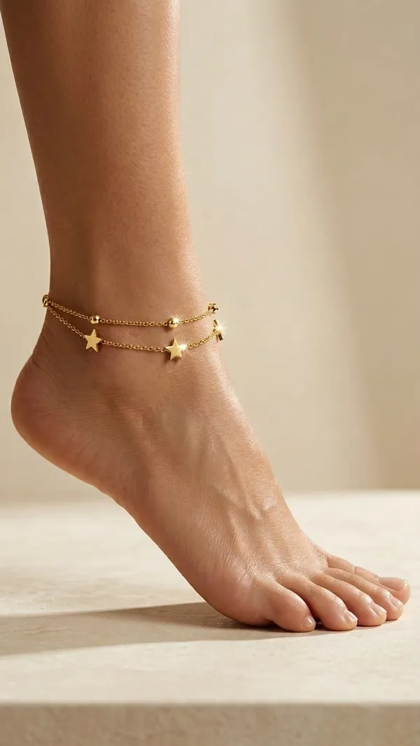 Elegant_18K_Gold-Plated_Double_Layered_Star_Charm_Anklet_for_Women