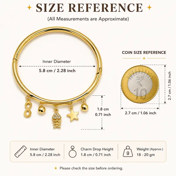 Gold_Plated_Charm_Bracelet_for_Women_|_Stylish_Star_&_Infinity_Charm_Bangle_|_Daily_Wear_Fashion_Bracelet