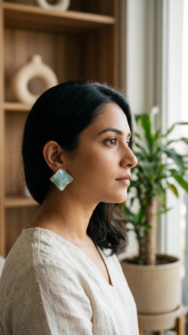 Luxury_Aqua_Marble_Square_Stud_Earrings_for_Women_|_Gold_Plated_Minimalist_Designer_Earrings