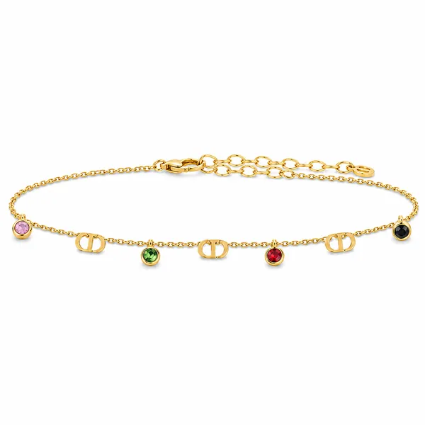 Luxury_Gold-Tone_Multicolor_Charm_Bracelet