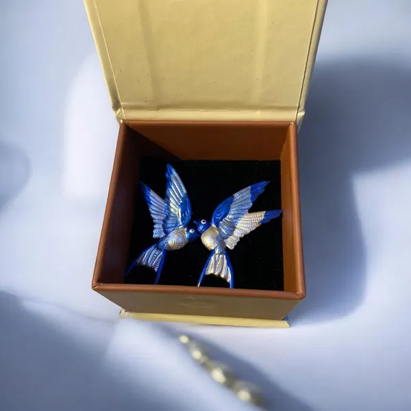 Blue_Enamel_Earrings_For_Women