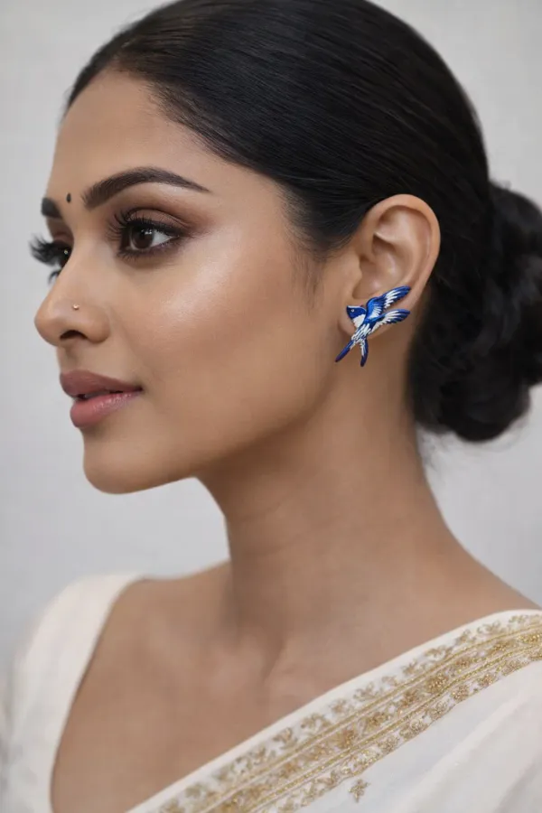 Blue_Enamel_Earrings_For_Women