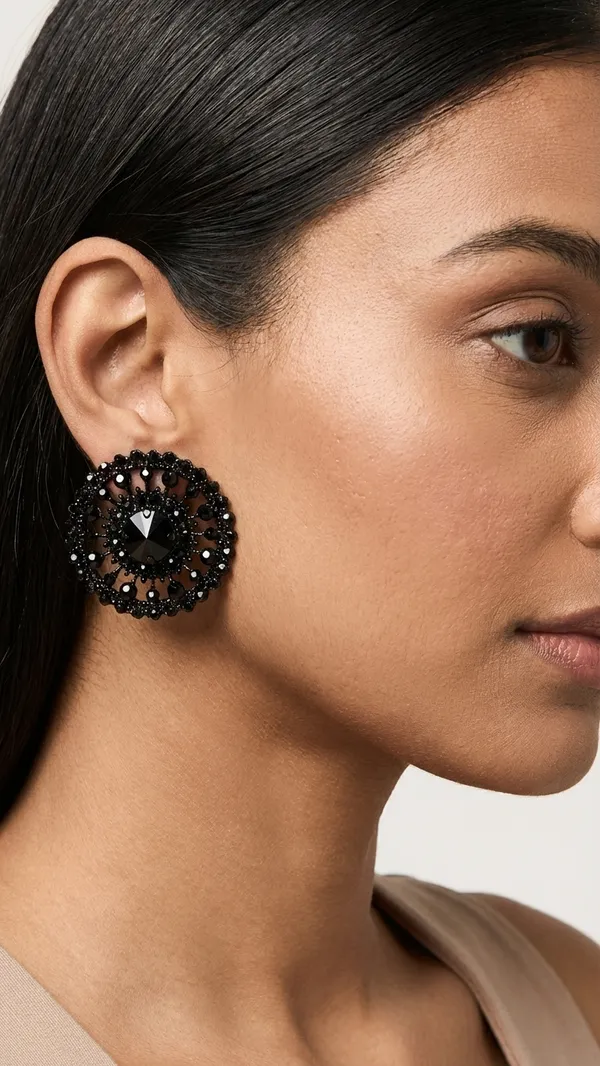 Premium_Black_Oversized_Mandala_Stud_Earrings_-_Handcrafted_Floral_Pattern_with_Crystal_Center