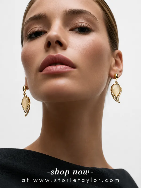 Premium_Gold_Plated_Cat_Eye_Stone_Drop_Earrings_for_Women_|_Crystal_Studded_Designer_Dangle_Earrings