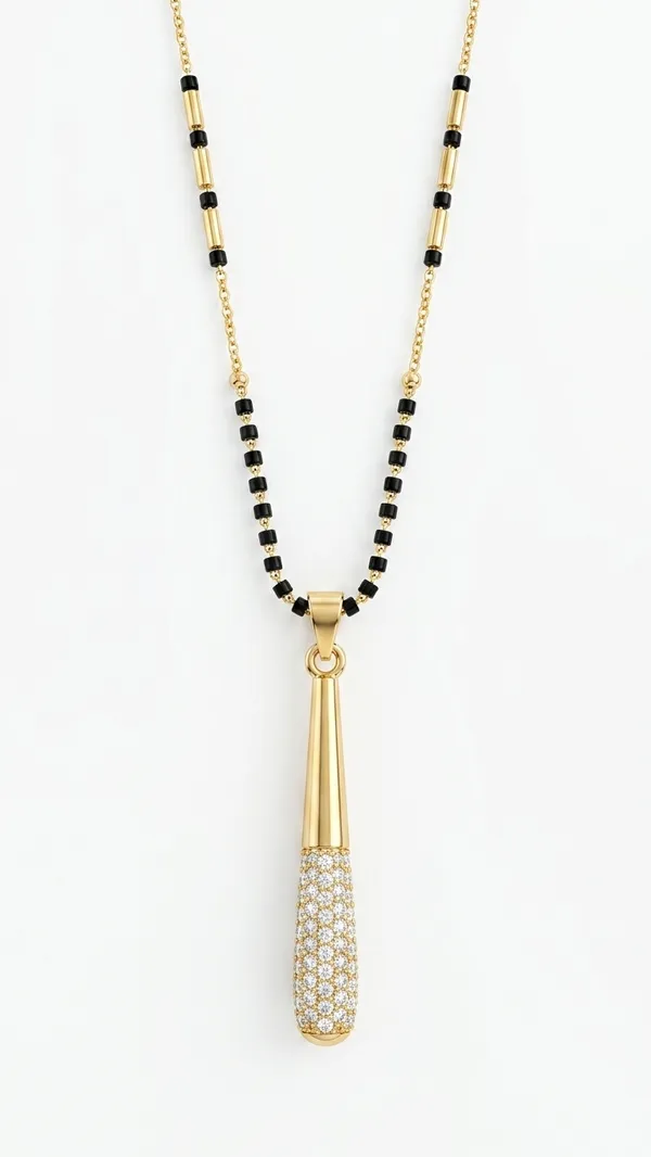 Premium_Gold-Plated_Contemporary_Mangalsutra_with_CZ_Studded_Teardrop_Pendant_and_Classic_Black_Beads_for_Women
