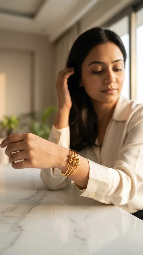 Premium_Gold-Plated_Modern_Statement_Cuff_Bracelet_-_Unique_Open-Front_Design_with_Three_Polished_Gold_Balls