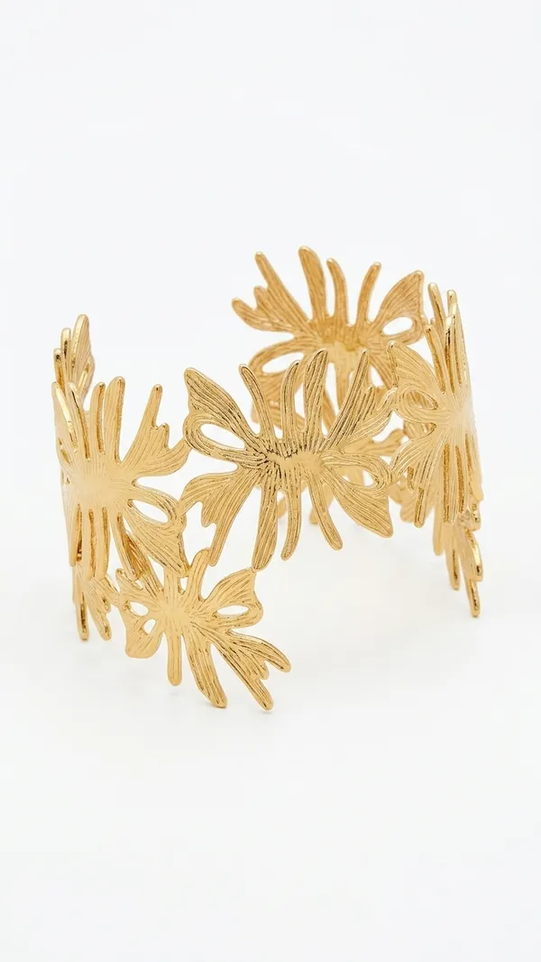 Premium_Gold-Toned_Floral_Motif_Statement_Cuff_Bracelet_–_Adjustable_Open_Bangle