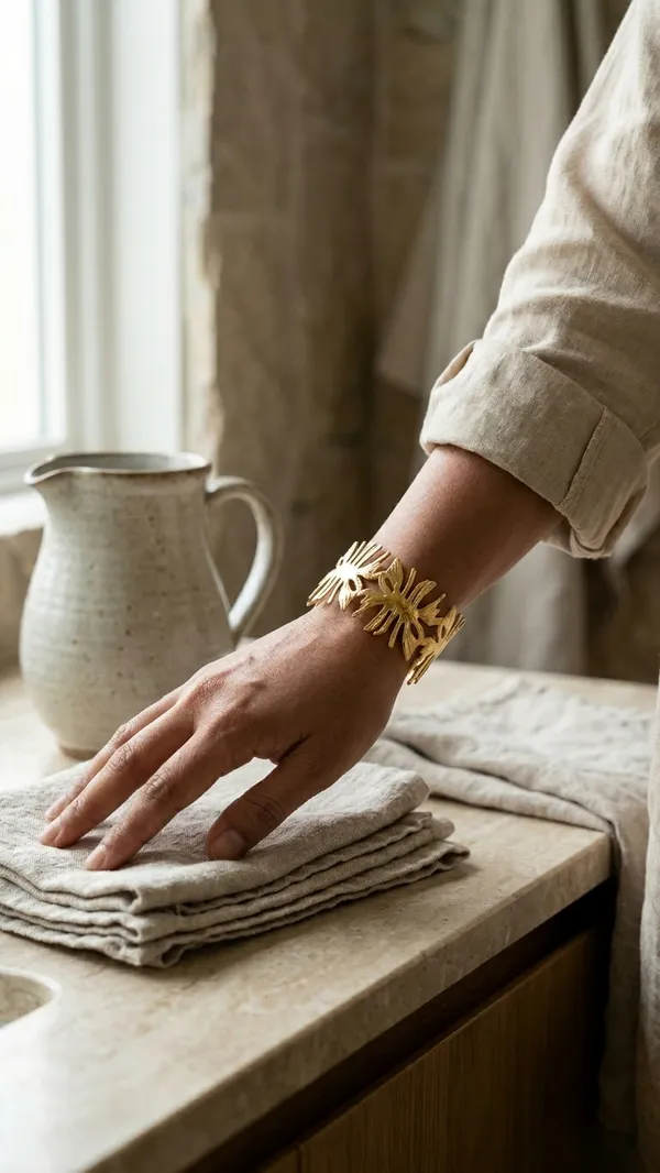 Premium_Gold-Toned_Floral_Motif_Statement_Cuff_Bracelet_–_Adjustable_Open_Bangle