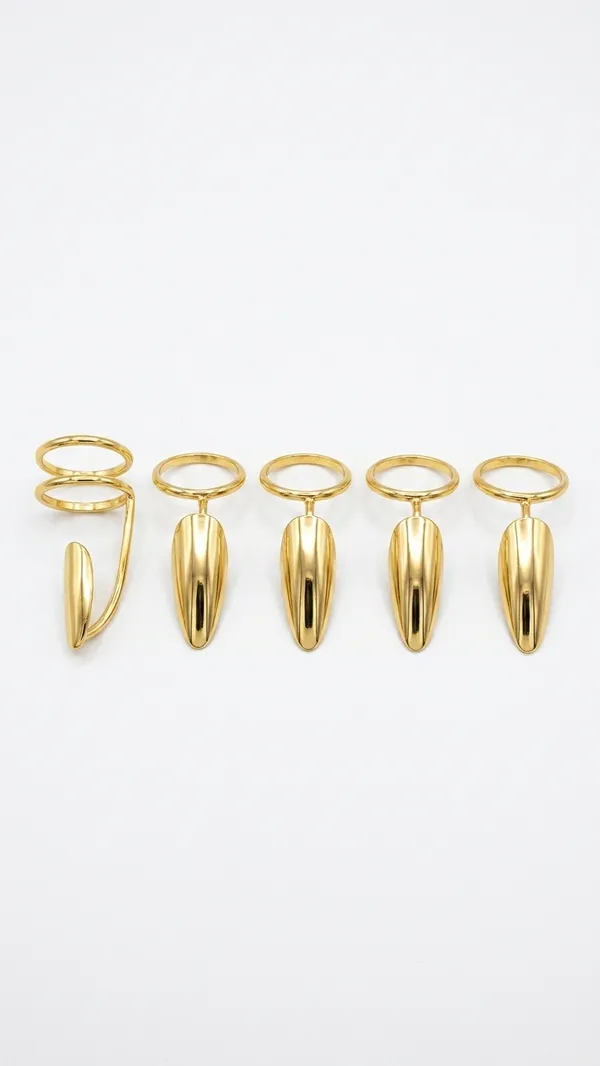 Storie_Taylor_18K_Gold-Plated_5-Piece_Fingernail_Ring_Set_for_Women_|_Futuristic_Nail_Armor_Combo_Rings