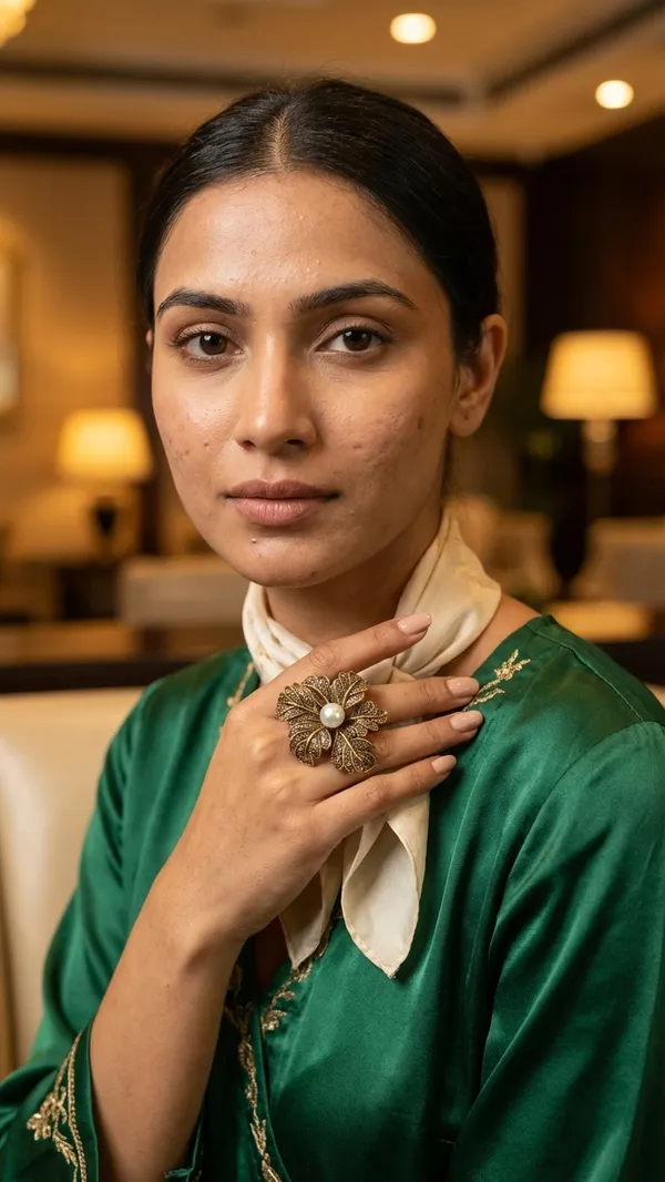 Storie_Taylor_Antique_Gold-Plated_Crystal-Encrusted_Leaf_Statement_Ring_with_Pearl
