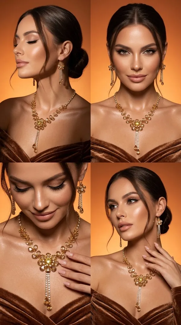 Storie_Taylor_Champagne_Gold_Floral_Crystal_Necklace_Set_with_Tassel_Earrings