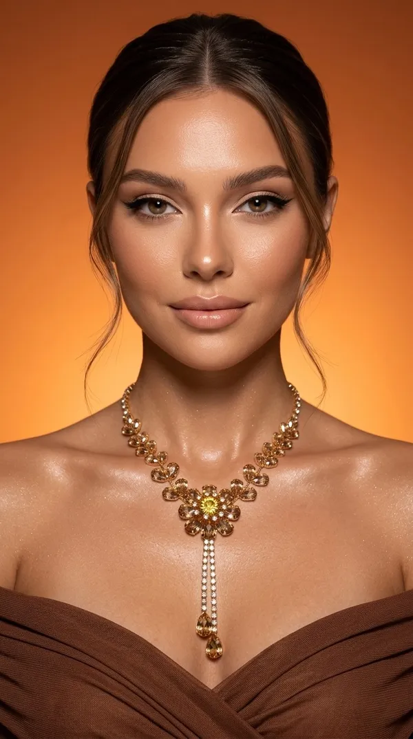 Storie_Taylor_Champagne_Gold_Floral_Crystal_Necklace_Set_with_Tassel_Earrings