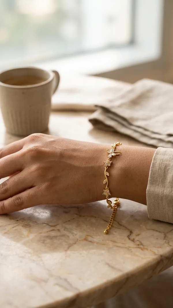 Storie_Taylor_Gold-Plated_Crystal_Floral_&_Butterfly_Bracelet