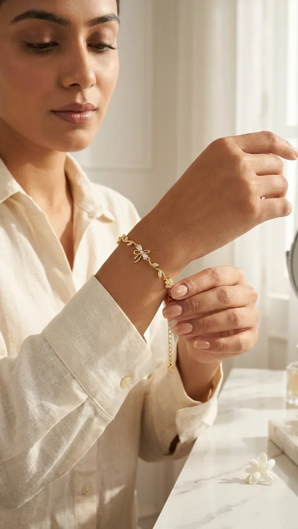 Storie_Taylor_Gold-Plated_Crystal_Floral_&_Butterfly_Bracelet
