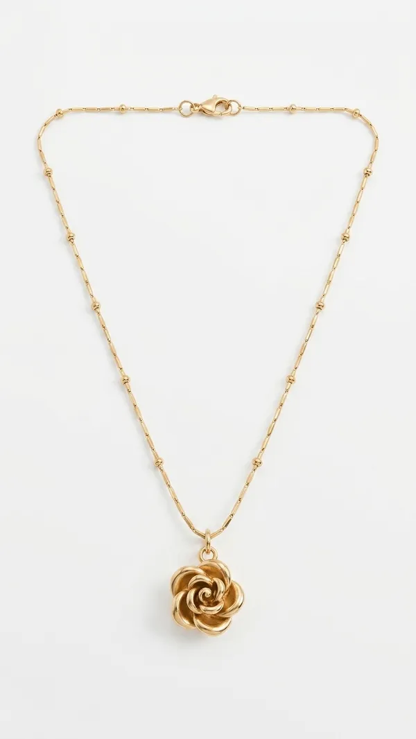 Storie_Taylor_Gold-Plated_Rose_Pendant_Necklace_with_Beaded_Chain