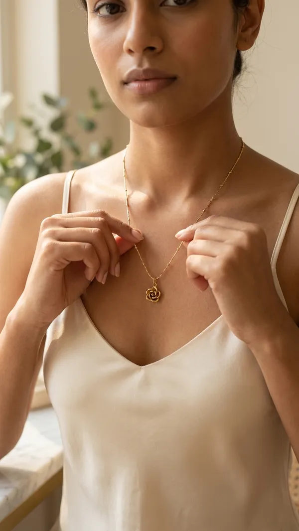 Storie_Taylor_Gold-Plated_Rose_Pendant_Necklace_with_Beaded_Chain