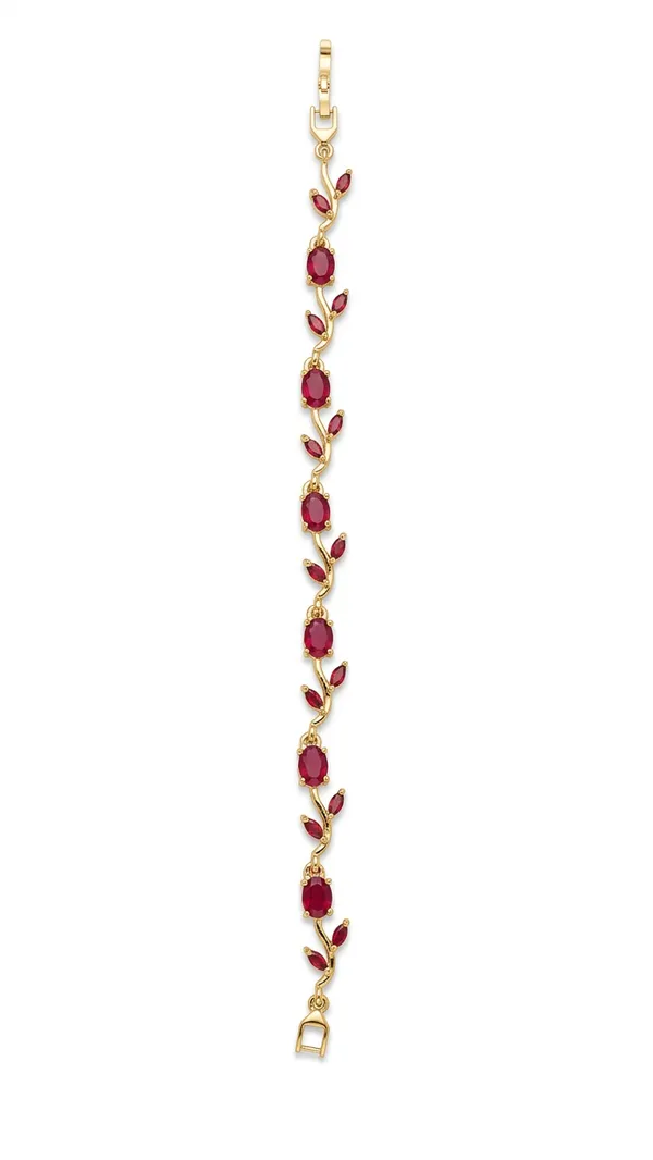 Storie_Taylor_Gold-Plated_Ruby_Red_Crystal_Floral_Vine_Bracelet_for_Women