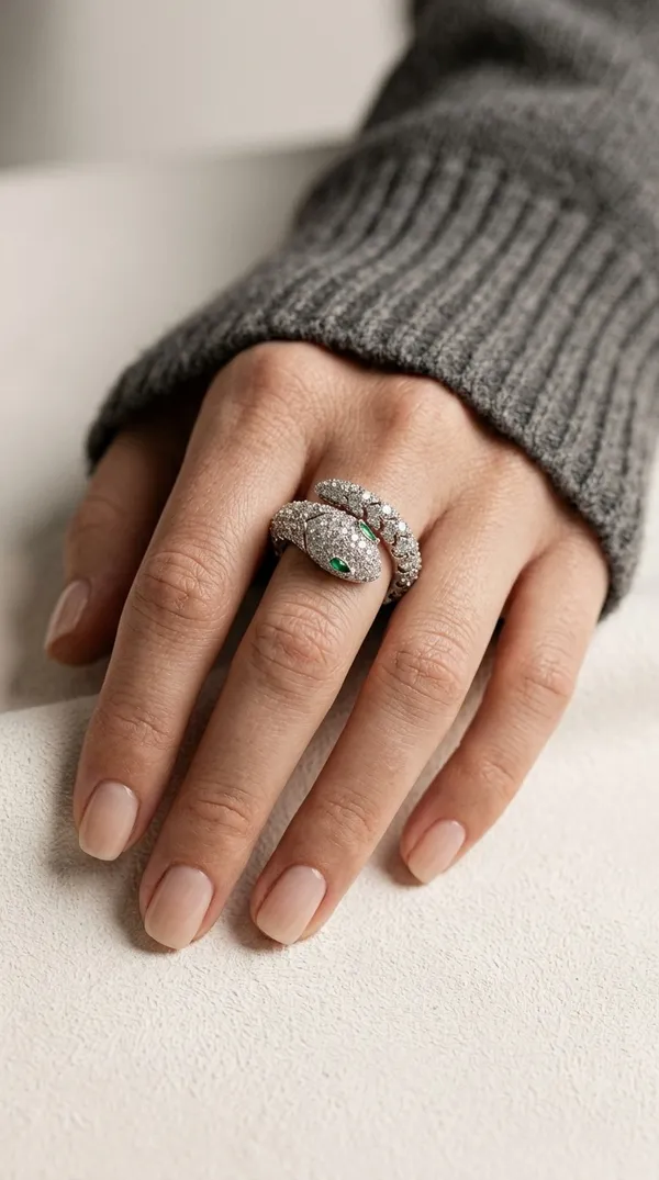 Storie_Taylor_Luxury_Silver-Plated_Cubic_Zirconia_Emerald-Eyed_Snake_Ring_for_Women