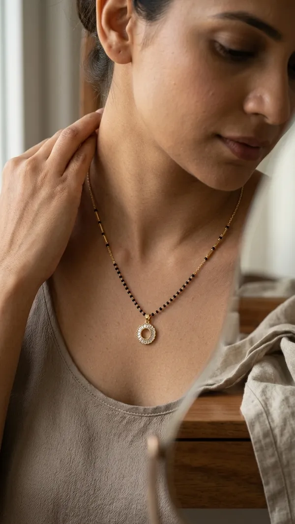 Storie_Taylor_Premium_Gold-Plated_Round_Solitaire_Mangalsutra_-_Elegant_Black_Bead_Chain_with_Crystal_Halo_Pendant