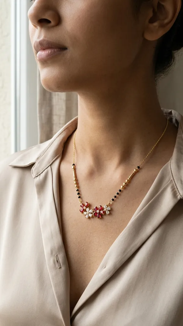 Storie_Taylor_Premium_Gold-Plated_Ruby_&_Diamond_Floral_Mangalsutra_-_Elegant_Red_Stone_Flower_Pendant_Necklace