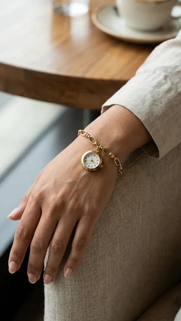 Storie_Taylor_Women_Gold-Plated_Hanging_Round_Charm_Bracelet_Watch