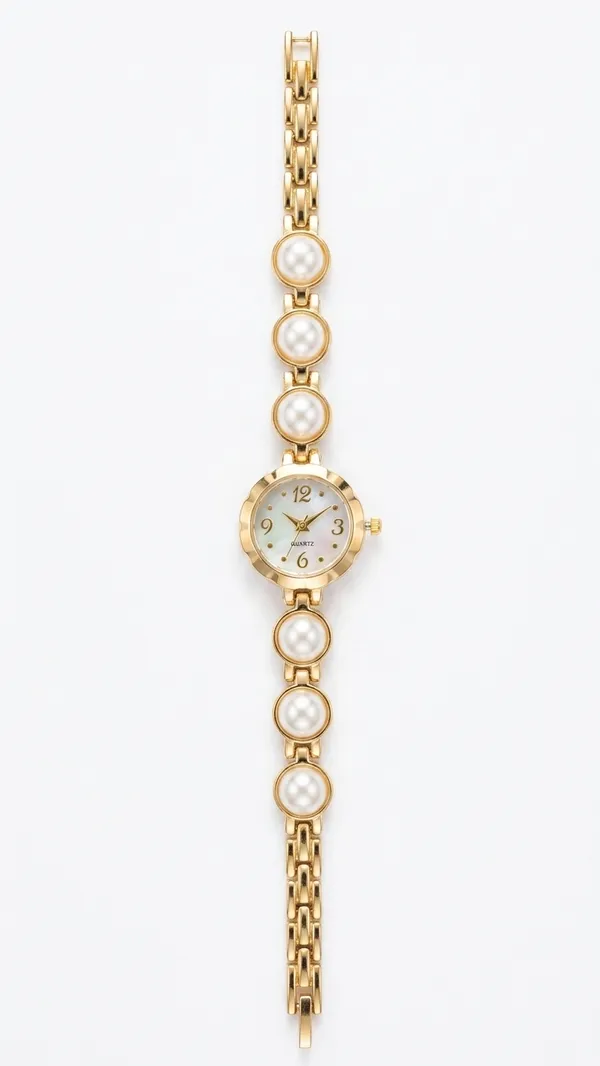 Storie_Taylor_Women_Gold-Plated_Mother-of-Pearl_Dial_Round_Pearl_Bracelet_Watch
