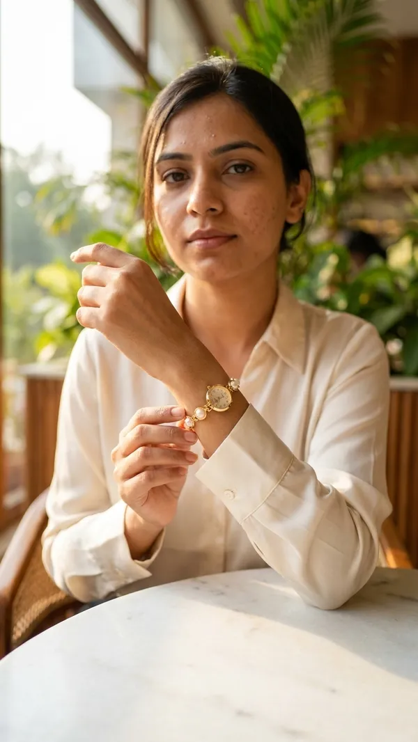 Storie_Taylor_Women_Gold-Plated_Mother-of-Pearl_Dial_Round_Pearl_Bracelet_Watch
