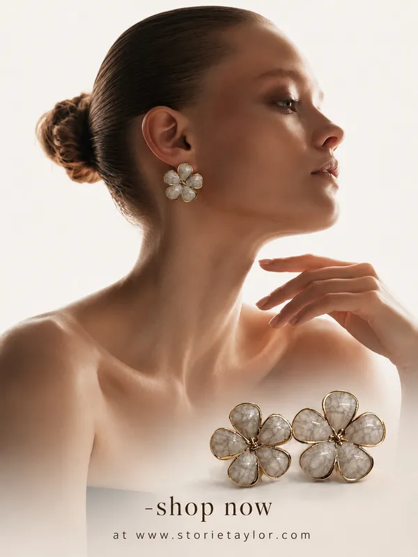 White_Floral_Stud_Earrings_|_Premium_Gold_Finish_Flower_Earrings_|_Elegant_Daily_Wear_Jewellery
